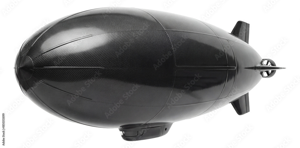 Obraz premium Lightweight airship featuring a carbon fiber structure and sleek design.