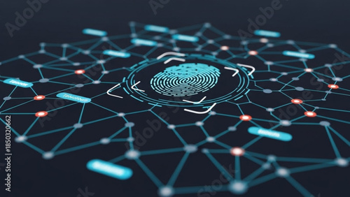 AIzaSyBIoNEMxfjvG6ihdwKfAeHDb5xZGyZi2eU Digital fingerprint scan with network connections concept for biometric security and data protection futuristic t