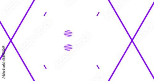 Vibrant purple geometric pattern on black background