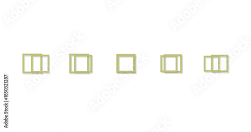 Geometric shapes on black background