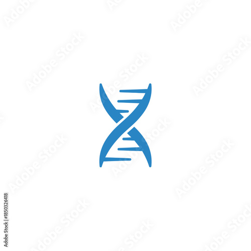 Dna helix genetic structure medical science biology abstract vector logo