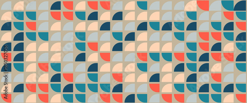 Tableau sur toile Bright curve seamless pattern