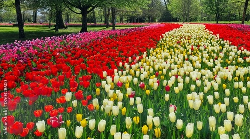 tulipes à Cheverny- France
