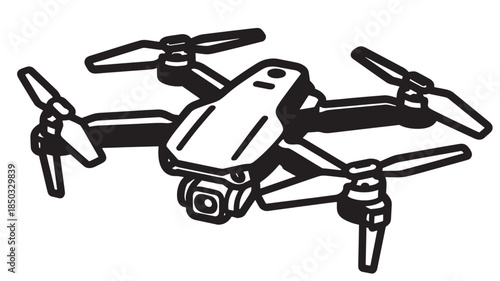Drone Aerial Photography Equipment with natural lighting and detailed texture for commercial background