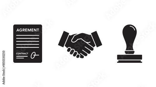 Contract Agreement with natural lighting and detailed texture for commercial background