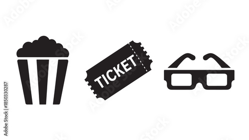 Cinema Night with natural lighting and detailed texture for commercial background