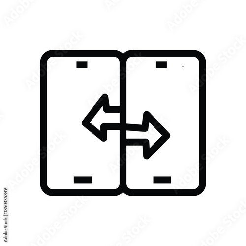 Smartphone Screen Swap with Arrows