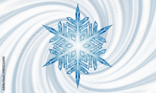 snowflake on blue background