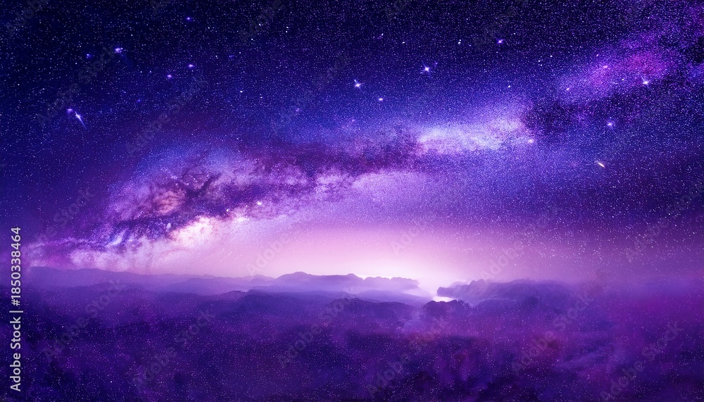 Fototapeta premium Space Purple Nebula Sky Background