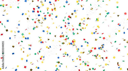 Colorful Confetti Falling Celebration