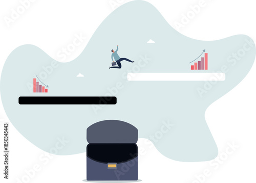 jump from a bad streak to a good one, the concept of success and struggle.