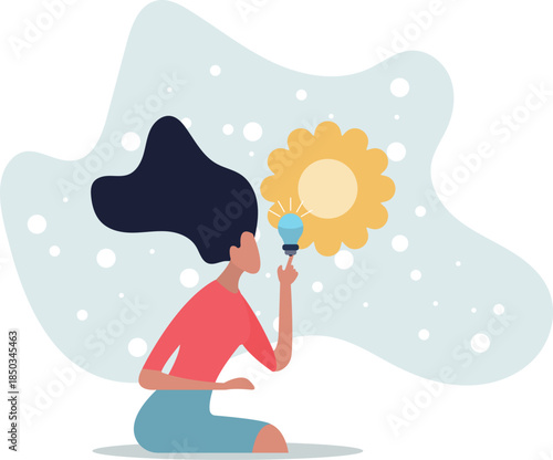 solar energy. alternative energy concept and innovation.life and employment of people.