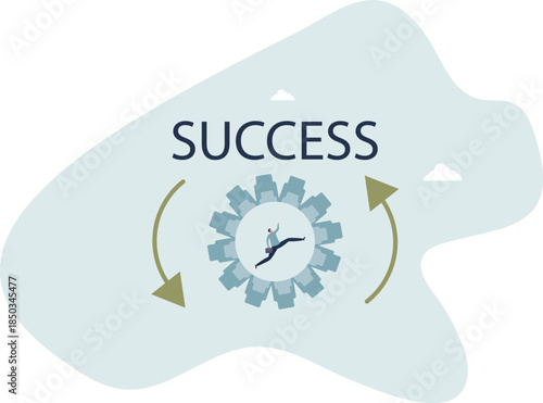 work for success and achieving results.