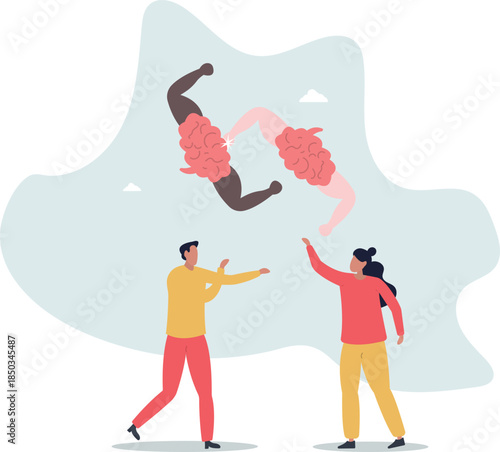 a battle of wits, brains fighting with the opponent's brains.