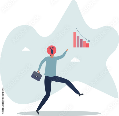 The entrepreneur is in a bad mood - shares are falling.