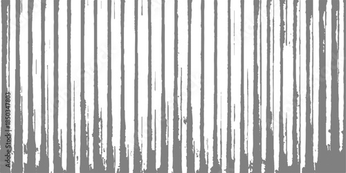 Seamless industrial pattern of black and white corrugated steel stripes featuring a metallic silver texture and gray linear design on a weathered iron wall surface