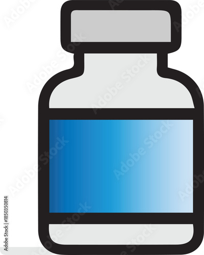 Medical vial icon