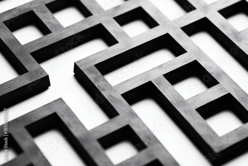 Abstract geometric holiday lattice composition