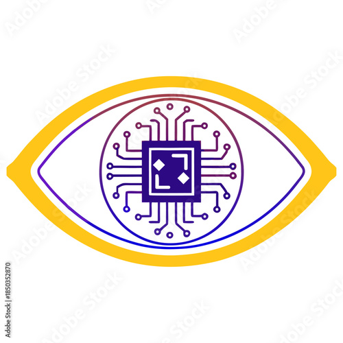 Digital Padlock with Circuit Technology Representing Cybersecurity, Data Protection and Network Safety.