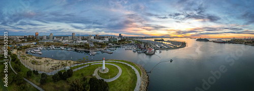 Downtown Long Beach / Shoreline Aquatic Park Sunrise Panorama