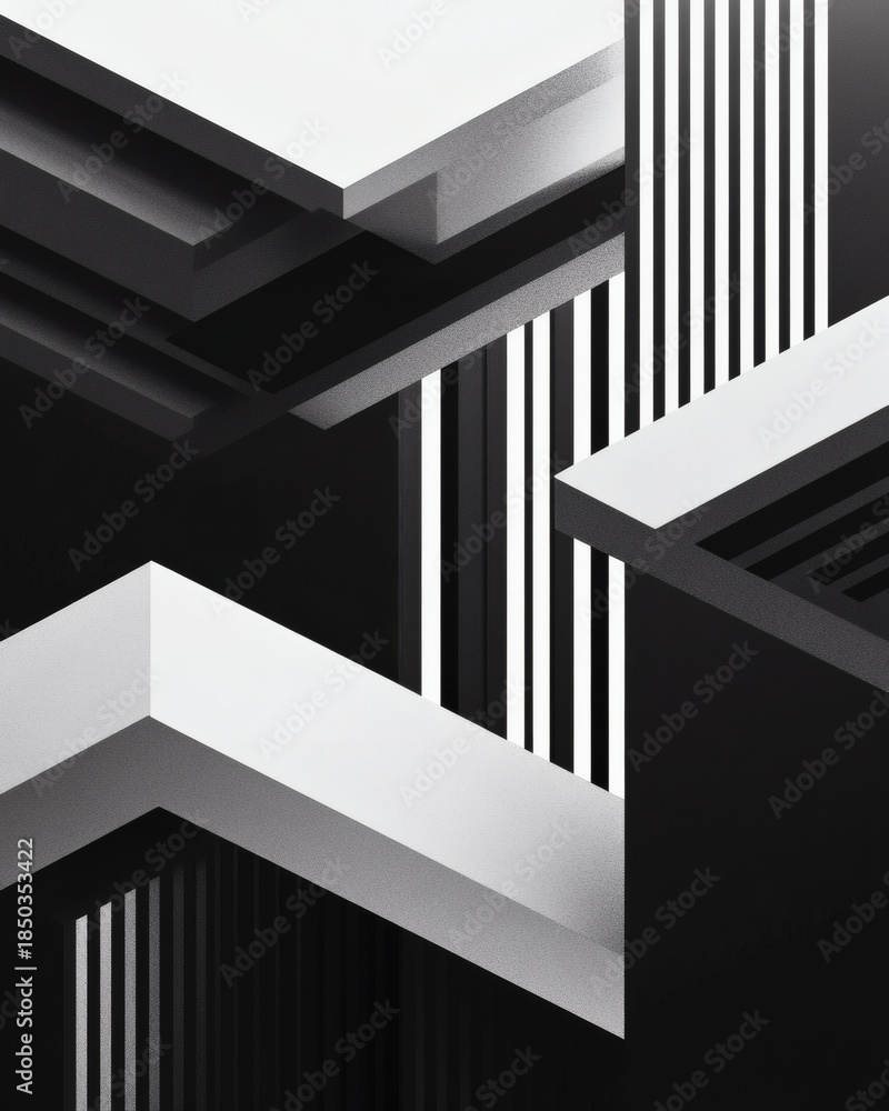 Obraz premium Abstract geometric holiday serving tray composition