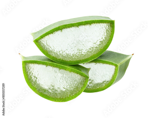 Wallpaper Mural Aloe pieces isolated on white background Torontodigital.ca