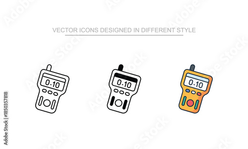 Dosimeter vector design in modern and trendy style icon