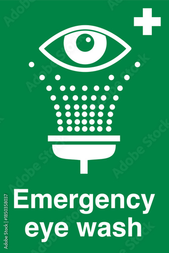 Emergency eye wash Signs