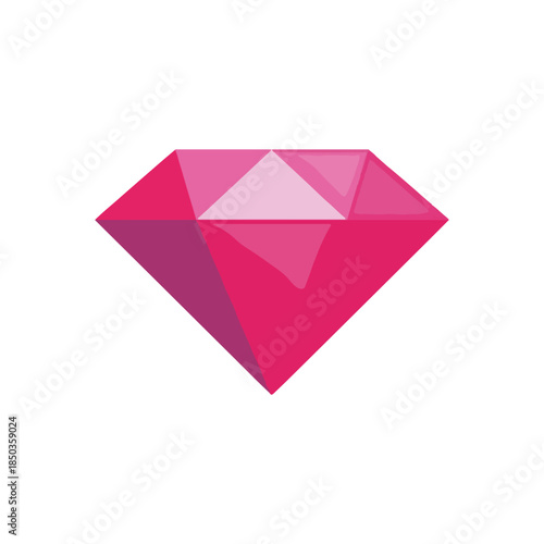 Pink Diamond Gemstone Illustration on White Background Free Download Pink Diamond Gemstone Illustration on White Background - GFXLoad
