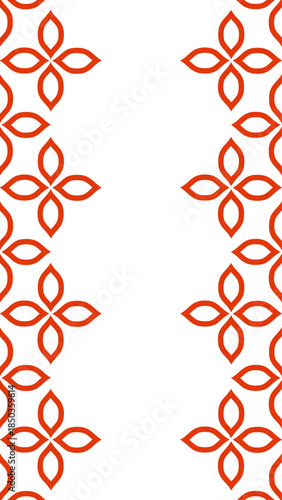 Vector. Web banner, poster, cover, splash screen, social media with place to place your text. Perforated flowers seamless patterns Papel Picado pattern on a color background. Hispanic Heritage Month.