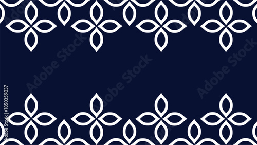 Vector. Web banner, poster, cover, splash screen, social media with place to place your text. Perforated flowers seamless patterns Papel Picado pattern on a color background. Hispanic Heritage Month.