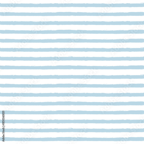 Watercolor stripes vector pattern, baby blue stripe seamless background, childish pastel brush strokes. marine grunge stripes, cute paintbrush line