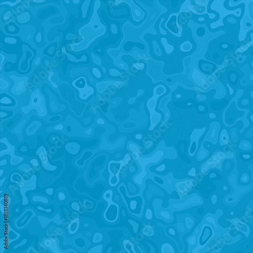 Abstract Blue Topographic Background with Organic Contour Lines and Layered Fluid Shapes for Modern Graphic Design and Web Backdrop.