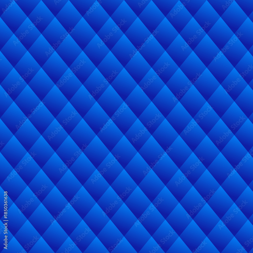 Obraz premium Seamless royal blue quilted diamond pattern background providing rich texture perfect for upholstery or graphic design projects
