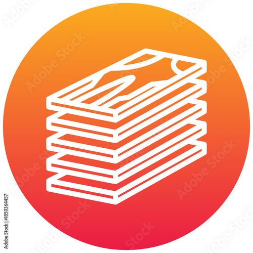 Planks Gradient Icon, Mini Illustration Relate To Carpentry, Wood Industry. Use For Modern Concept, Ui, Ux Web And App Development.