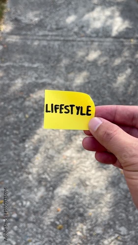 lifestyle handwritten message