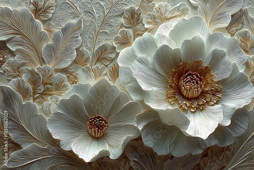 Luxury handcrafted clay flower design high resolution picture