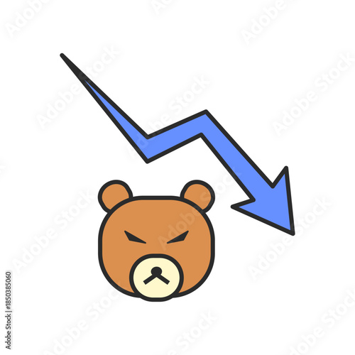 ブル、ベア、投資、株、下降、減少、利益、資産運用