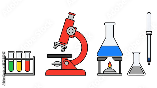 Essential laboratory equipment for scientific experiments and research.