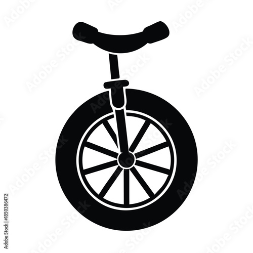 Simple unicycle graphic design