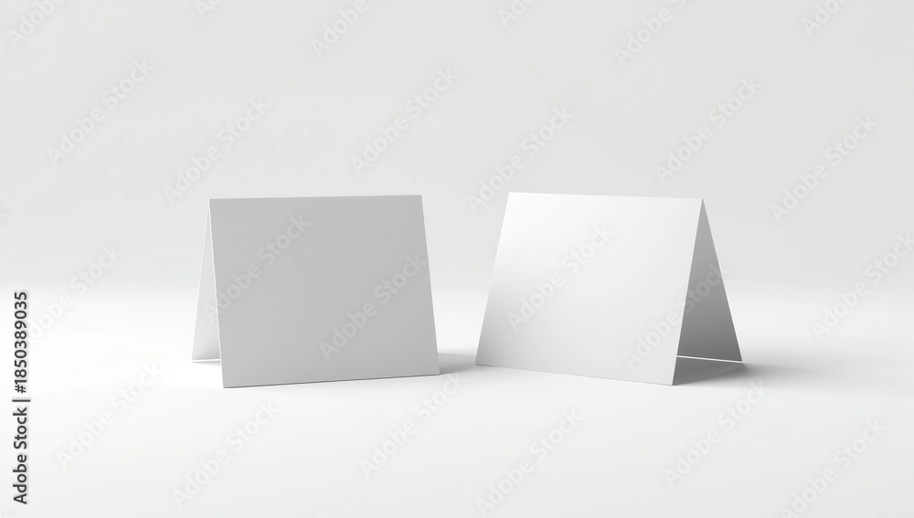 Fototapeta premium Blank table tent mockup