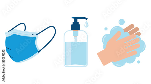 Hand Hygiene with natural lighting and detailed texture for commercial background