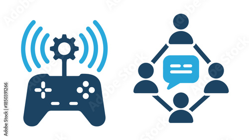 Modern Gaming Controller with Wireless Connectivity with natural lighting and detailed texture for commercial background