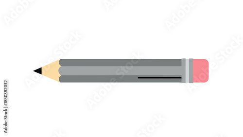 Gray Pencil with Pink Eraser.