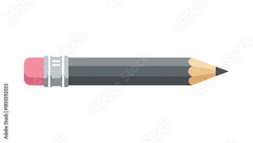 Gray Pencil with Pink Eraser 1.