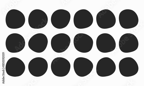 Random Blob Circle Shape Silhouette Icons