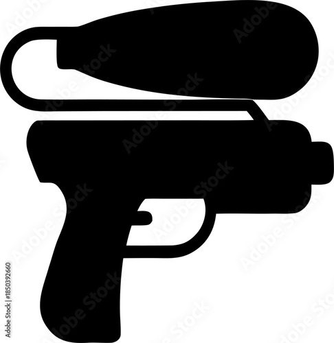 Water Gun Silhouette Summer Toy Icon