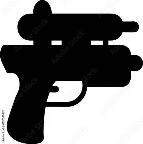 Water Gun Silhouette Summer Toy Icon