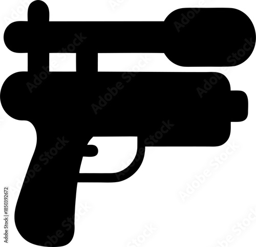 Water Gun Silhouette Summer Toy Icon
