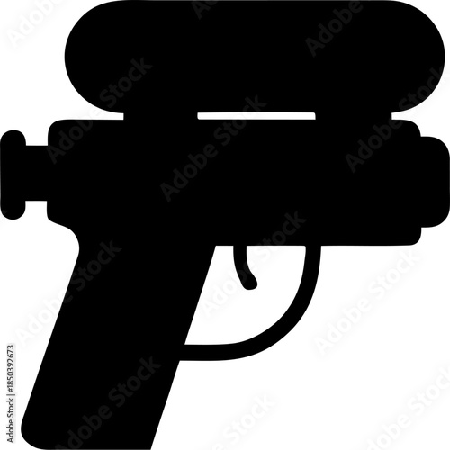 Water Gun Silhouette Summer Toy Icon